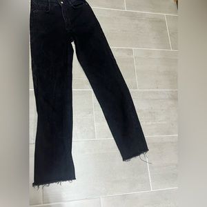Zara long straight high waist jeans